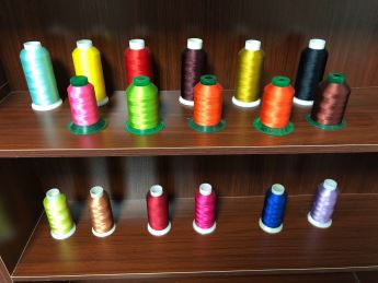 Fil à broder en polyester à gros cônes